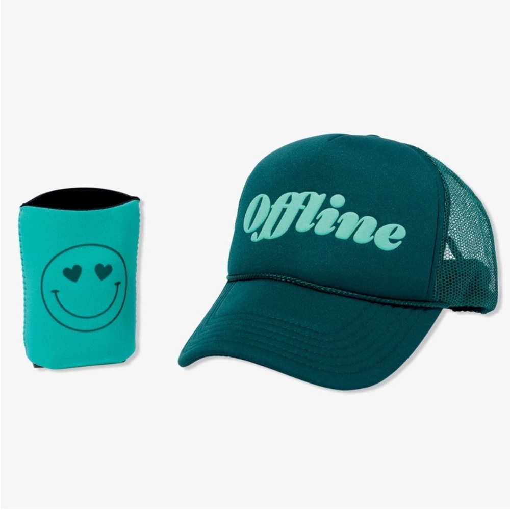 Ulta Offline Trucker Hat and Koozie